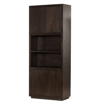 Opbergkast Mincio | 90 cm | 4 deurs |  Espresso