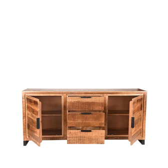 Dressoir Glasgow - Rough - Mangohout - One Size