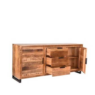 Dressoir Glasgow - Rough - Mangohout - One Size