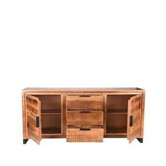 Dressoir Glasgow - Rough - Mangohout - One Size