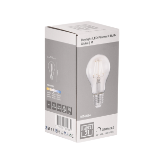 Lichtbron Kooldraadlamp - Glas - Bol M