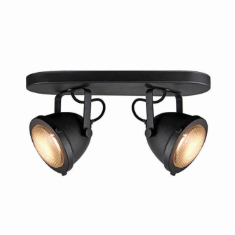 Spot Moto - Zwart - Metaal - 2-Lichts