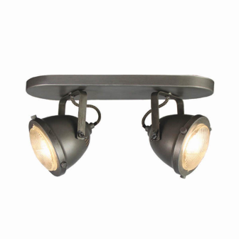 Spot Moto - Burned Steel - Metaal - 2-Lichts