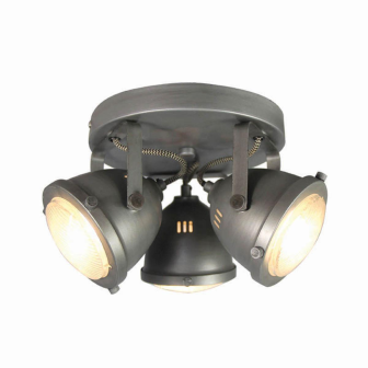 Spot Moto - Burned Steel - Metaal - 3-Lichts