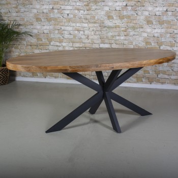 Eettafel Mangohout | Ovaal...