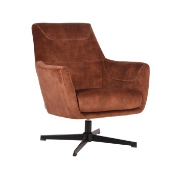 Fauteuil Toby - Rust - Velours - One Size