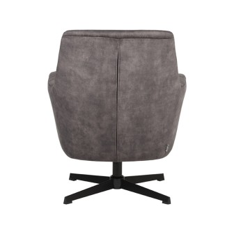Fauteuil Toby - Antraciet - Velours - One Size