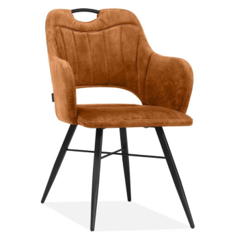 Diamond goldy cognac eetkamerstoel 