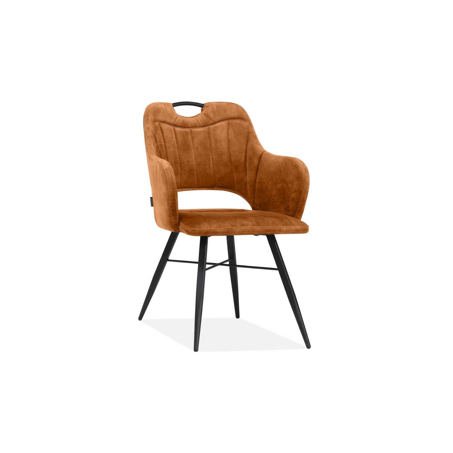 Diamond goldy cognac eetkamerstoel 