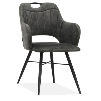 Diamond goldy anthracite eetkamerstoel 
