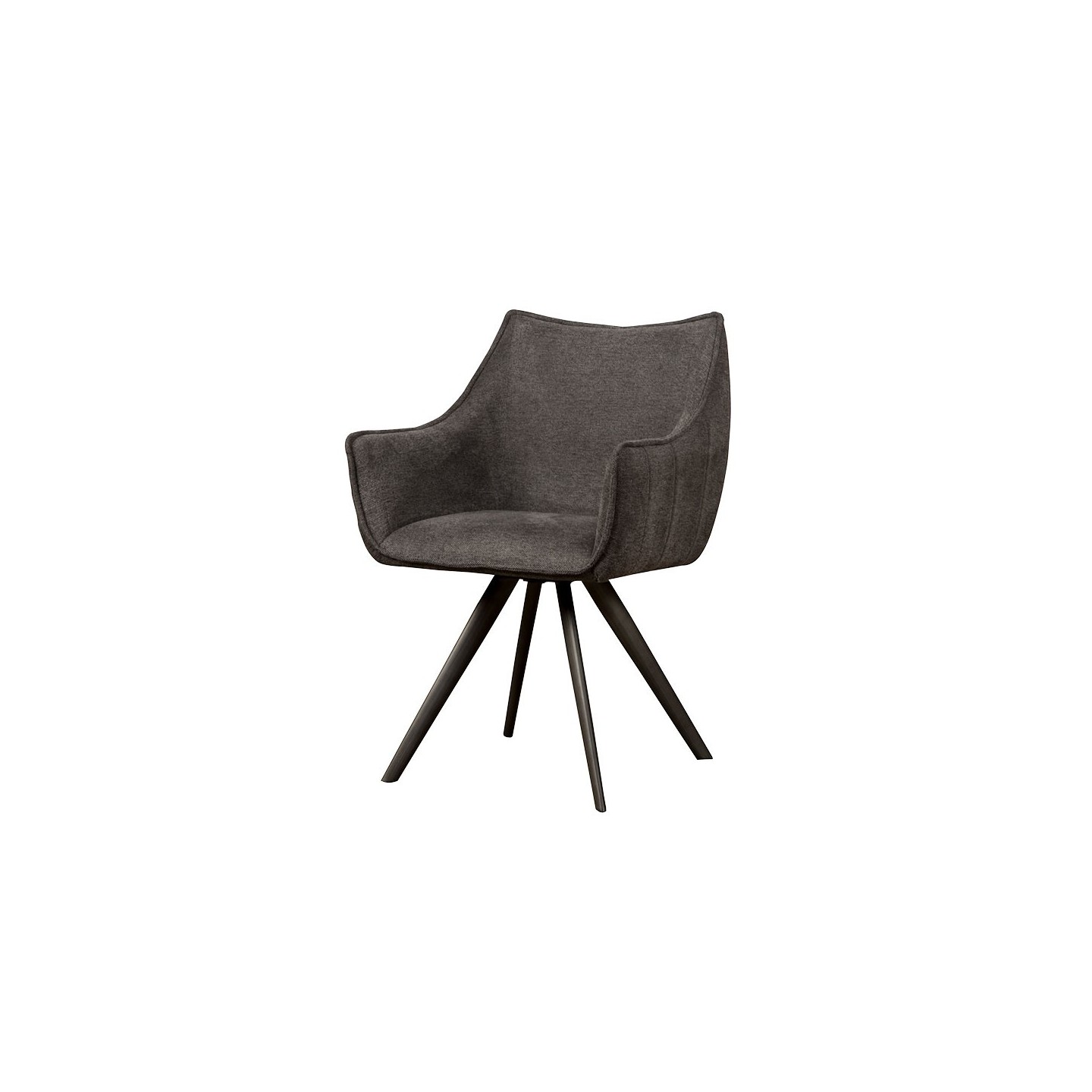 AI-CHAIR Riviera armchair - fabric Brego 18 dark grey