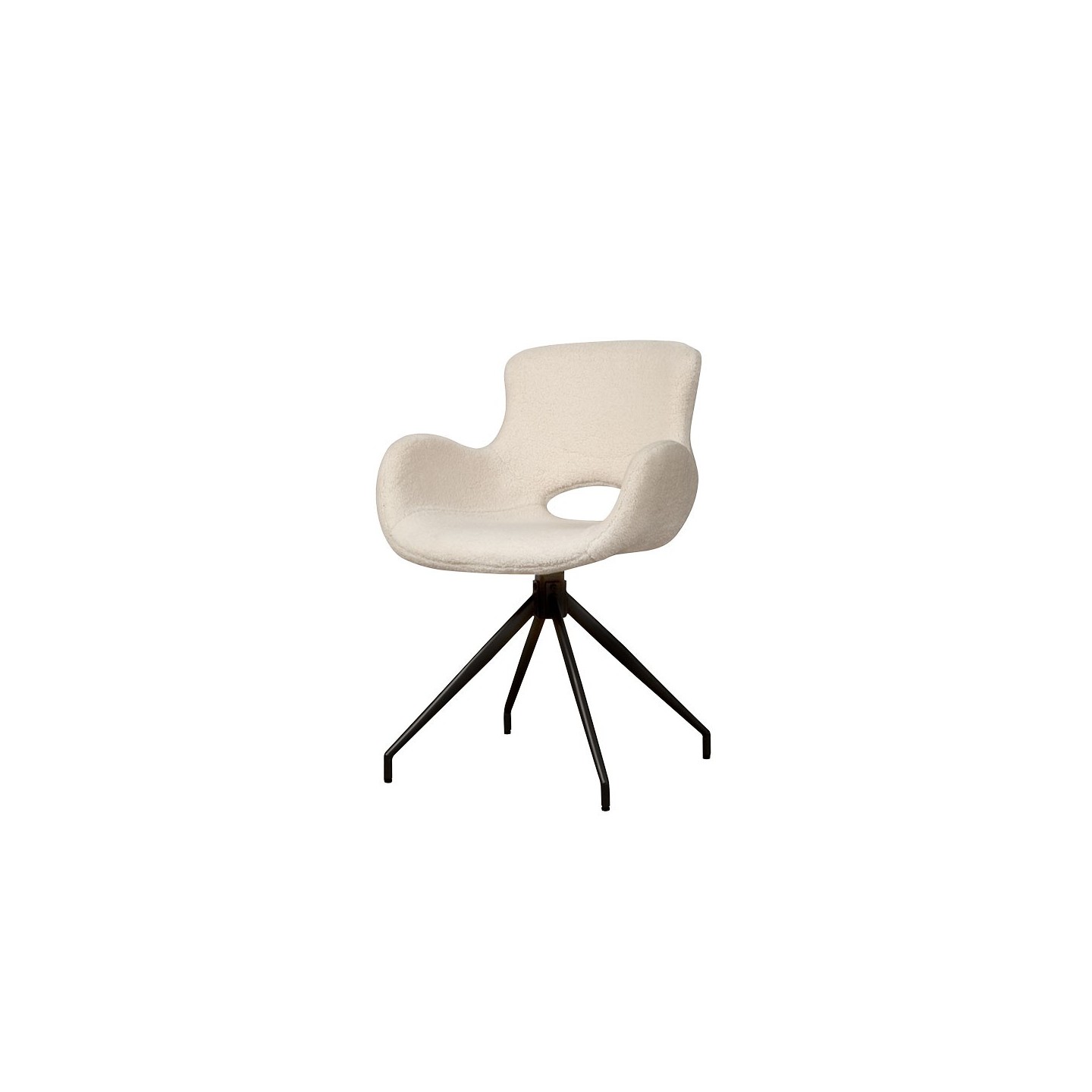 AI-CHAIR Campo armchair - fabric Teddy MJ8-1 White