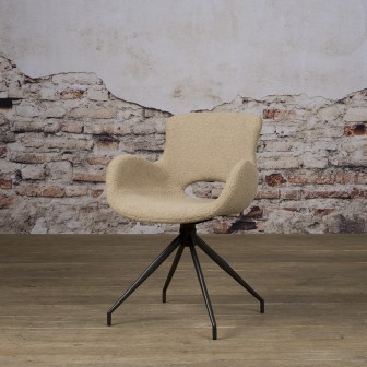 AI-CHAIR Campo armchair - fabric Teddy MJ8-3 Light brown