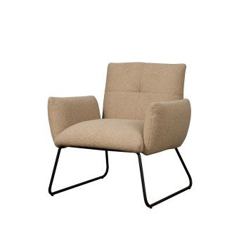 AI-CHAIR Dante coffeechair - fabric Teddy MJ8-3 Light brown