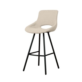 AI-CHAIR Campo barchair - fabric Teddy MJ8-1 White