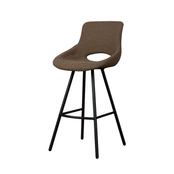 AI-CHAIR Campo barchair - fabric Teddy MJ8-7 Dark brown