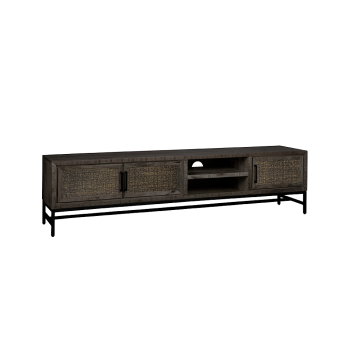 CARINI TV stand black 3 drs. 200x40x50