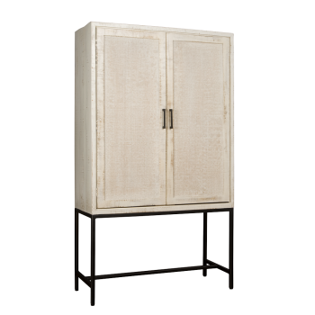 CARINI Cabinet white 2 drs. 110x45x190