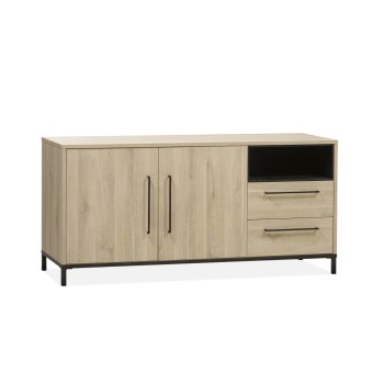 Dressoir Tower | 2 dr/2la/1 open | Lamulux