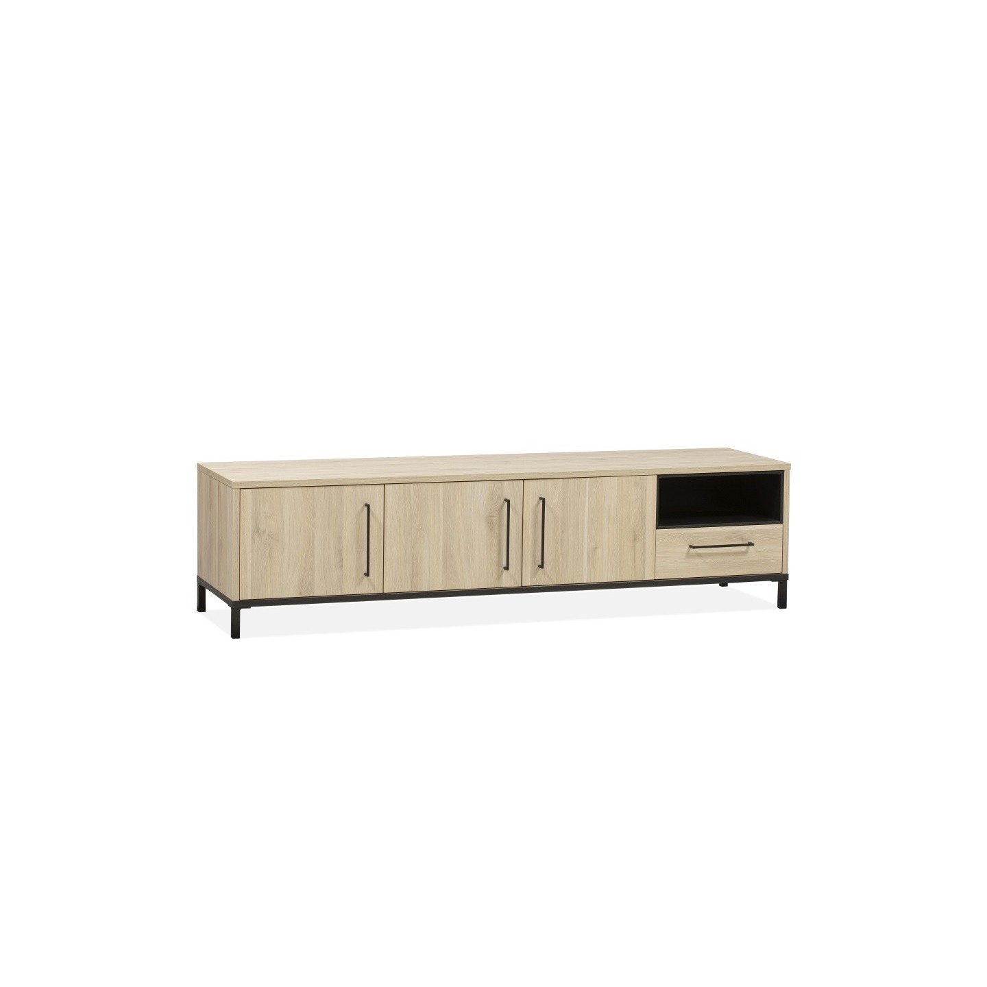 Tv-meubel Tower | Groot 3 Dr/1La/1 Open | Lamulux