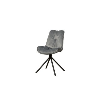 AI-CHAIR Palma sidechair - fabric Bluvel 14 grey
