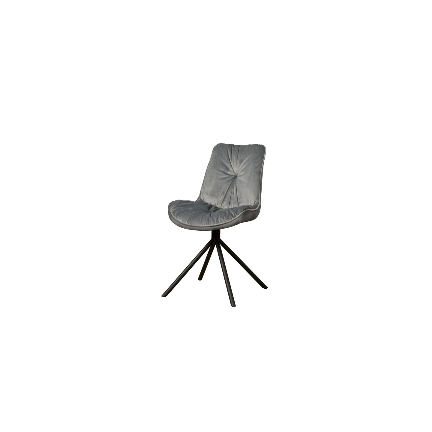 AI-CHAIR Palma sidechair - fabric Bluvel 14 grey