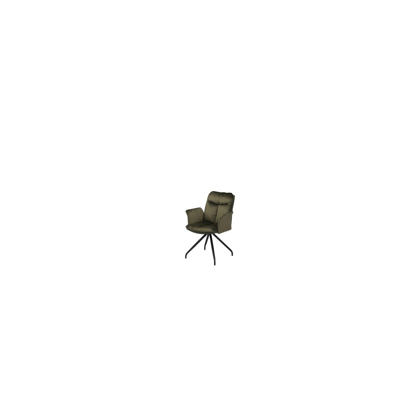 Rota swivel armchair - Lush 822-227 Brown