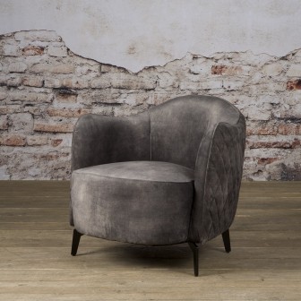 HC-CHAIR Bondo coffeechair - fabric Bliss 3 dark grey