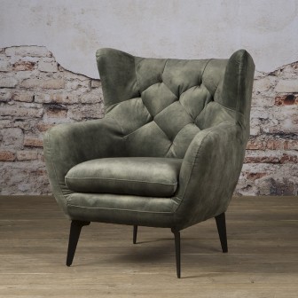HC-CHAIR Bomba coffeechair - fabric Bliss 20 dark green