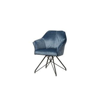 Fano swivel armchair - Lotus Blue
