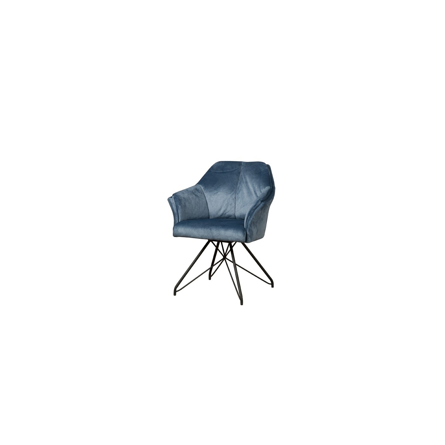 Fano swivel armchair - Lotus Blue