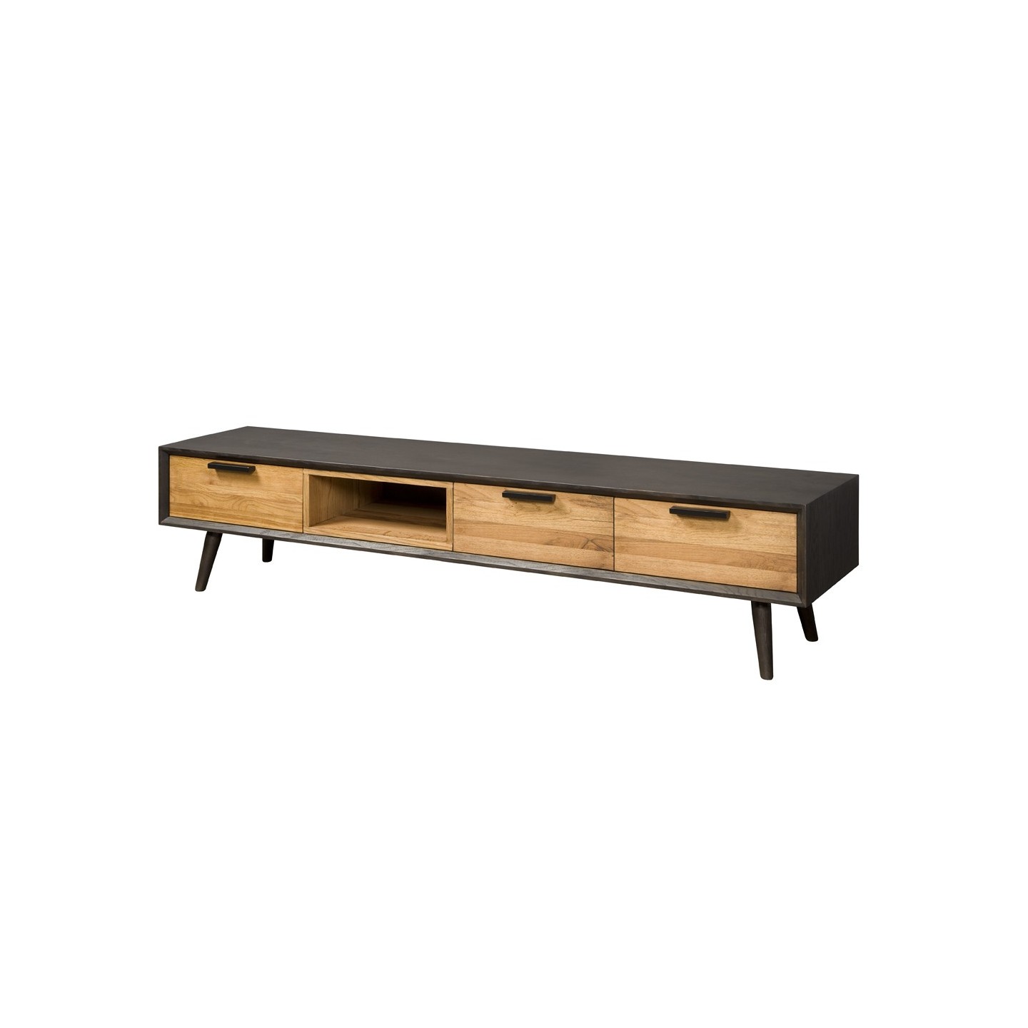 BRESSO TV stand 2 drs. 1 drw. + niche 200x45x45