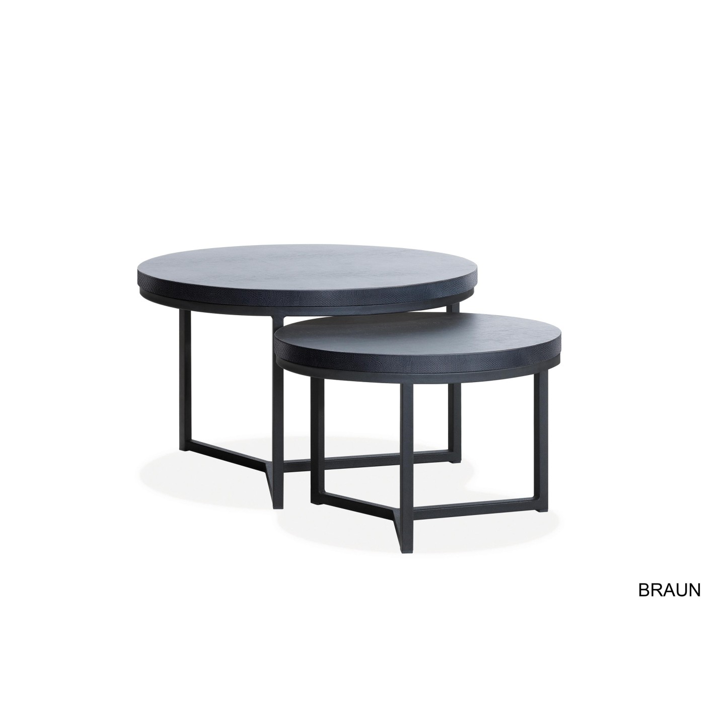 Salontafel Braun xl | Lamulux | Ovaal |  set van 2