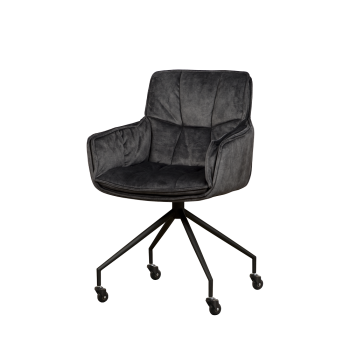 YB-CHAIR Saronno armchair - fabric Dark grey 
