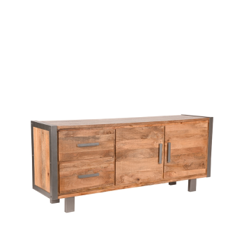 Dressoir Factory - Rough - Mangohout - 180 cm