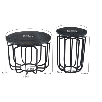 Daisy Marble Black Black S