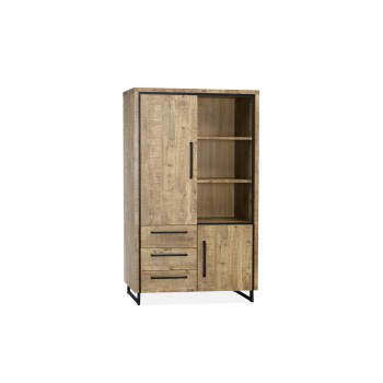 Bergkast Sophie | 2 deurs/3 laden/3 open | Lamulux Mango