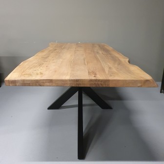 Eetkamertafel Anaconda | Naturel | Spinpoot | 220 x 100 cm