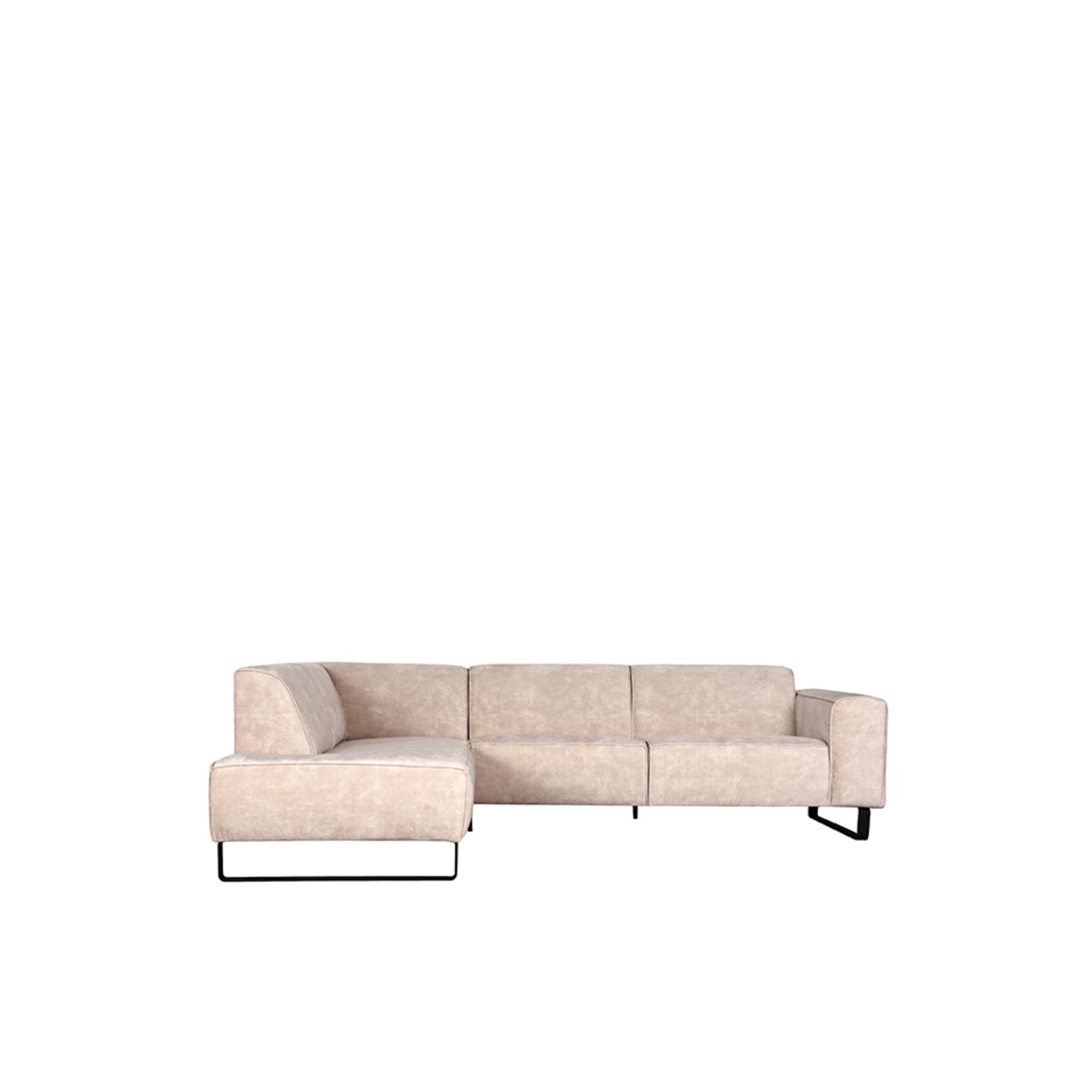 Hoekbank Amaro - Naturel - Velours - Links