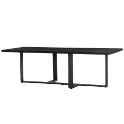 Mincio Eetkamertafel| 240 x 100 x 77 | oak veneer | espresso