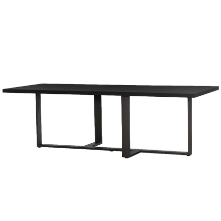 Mincio Eetkamertafel| 240 x 100 x 77 | oak veneer | espresso