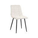 Eetkamerstoel Juul - Champagne - Boucle - Black Frame