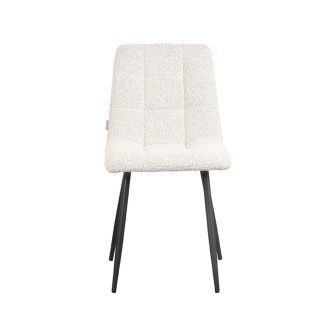 Eetkamerstoel Juul - Champagne - Boucle - Black Frame