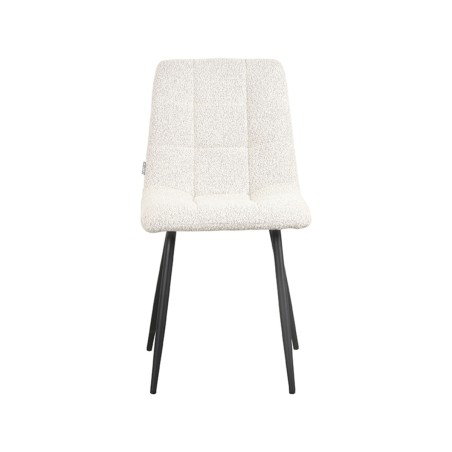 Eetkamerstoel Juul - Champagne - Boucle - Black Frame