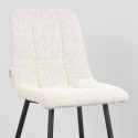 Eetkamerstoel Juul - Champagne - Boucle - Black Frame