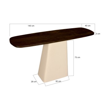 Sidetable Brix Marron 140 cm