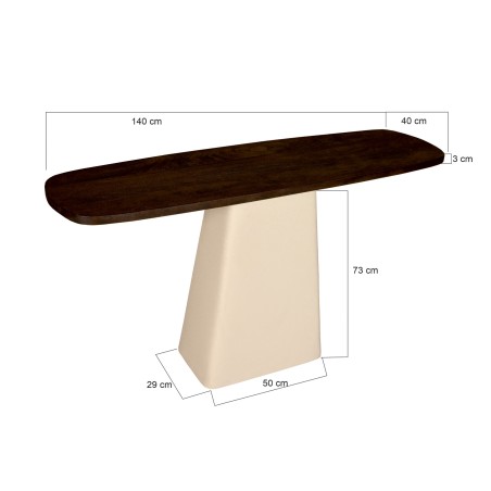 Sidetable Brix Marron 140 cm