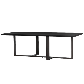 Mincio Eetkamertafel| 240 x 100 x 77 | oak veneer | espresso