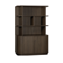 Wandkast Milou | 2 deurs/4 open vak | Lamulux Brown oak