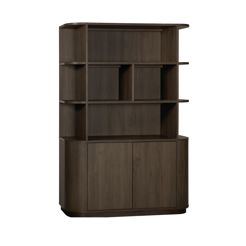 Wandkast Milou | 2 deurs/4 open vak | Lamulux Brown oak Wandkast Milou | 2 deurs/4 open vak | Lamulux Brown oak